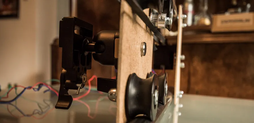 Stativ auf Kamera Slider