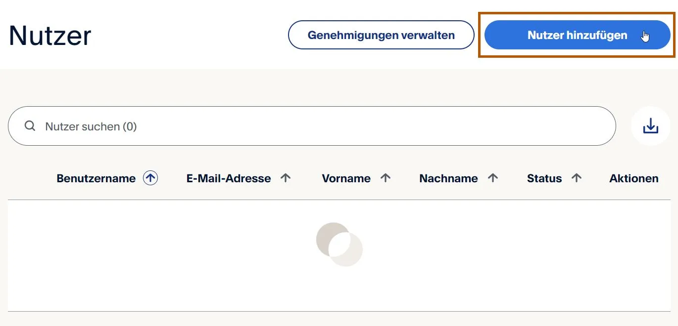 PayPal Nutzer hinzufügen